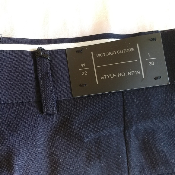 New Victori Future Navy Stain Defender Dress Pants - Picture 3 of 8